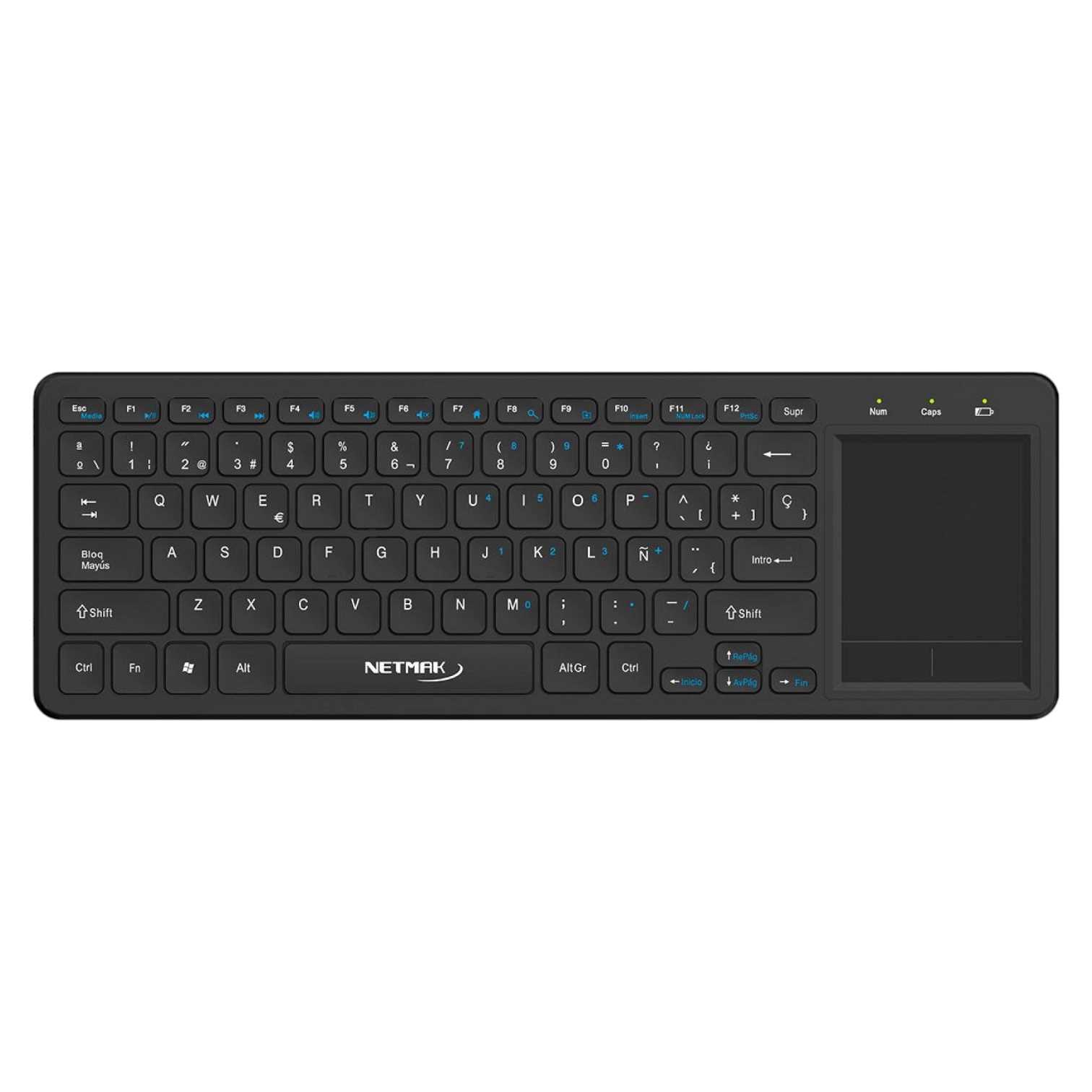 TECLADO NETMAK INALAMBRICO + BT 5.0 NM-KB910 SMART-TV