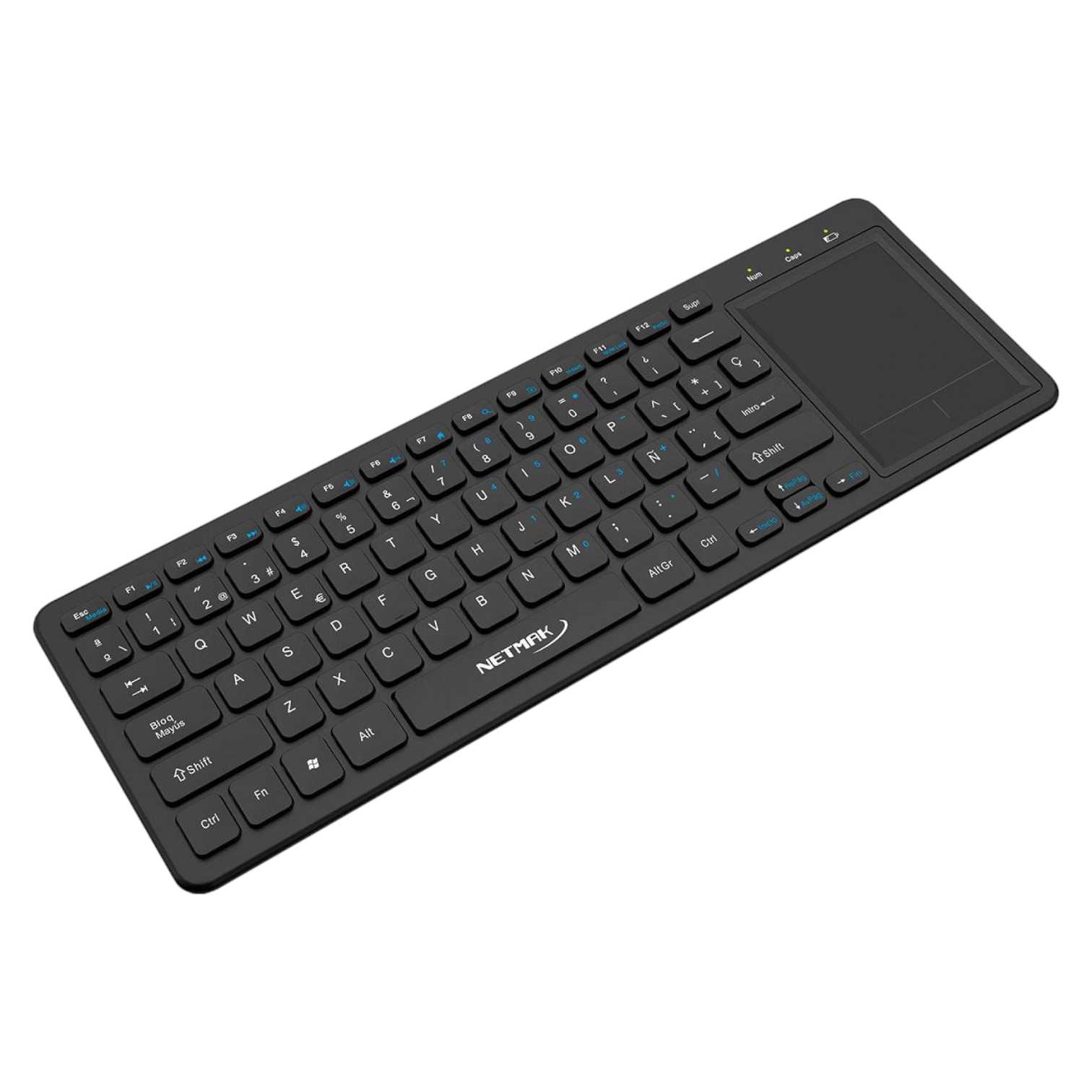 TECLADO NETMAK INALAMBRICO + BT 5.0 NM-KB910 SMART-TV