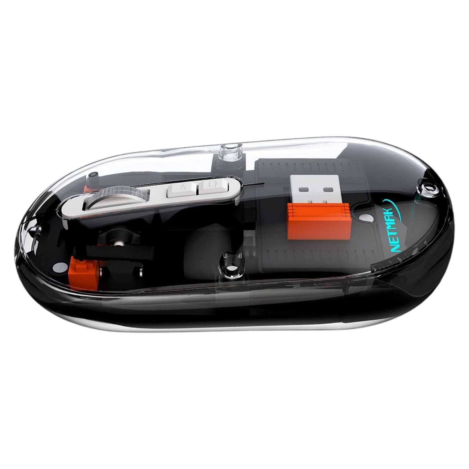 MOUSE NETMAK INALAMBRICO + BT5.0 NM-M670 NEGRO