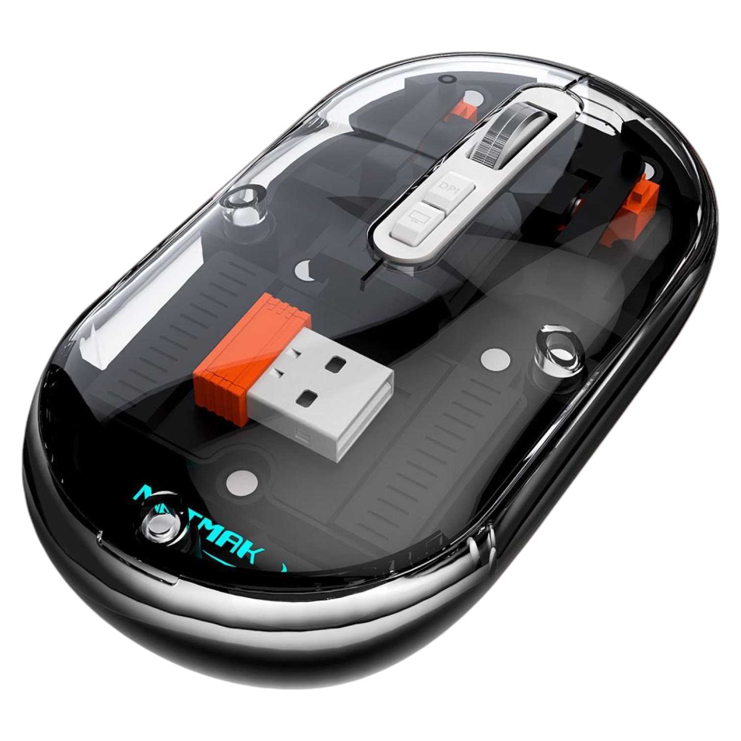 MOUSE NETMAK INALAMBRICO + BT5.0 NM-M670 NEGRO