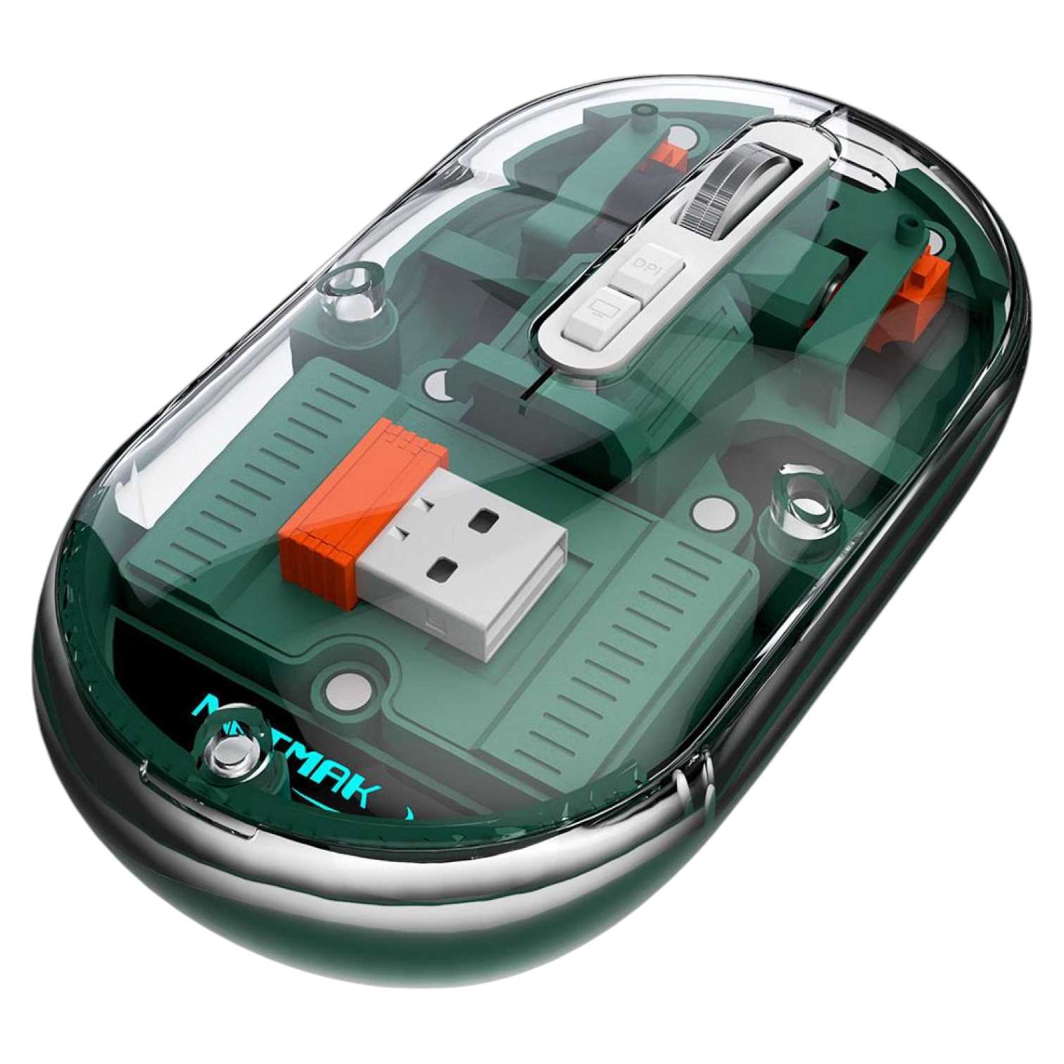 MOUSE NETMAK INALAMBRICO + BT5.0 NM-M670 VERDE