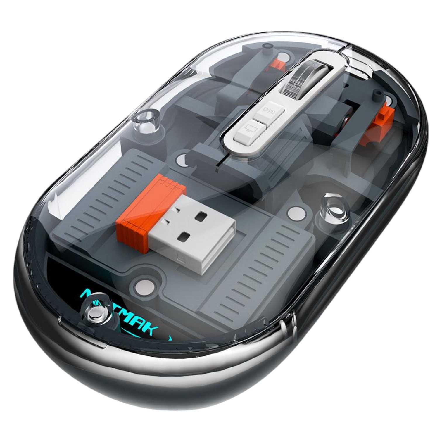 MOUSE NETMAK INALAMBRICO + BT5.0 NM-M670 GRIS