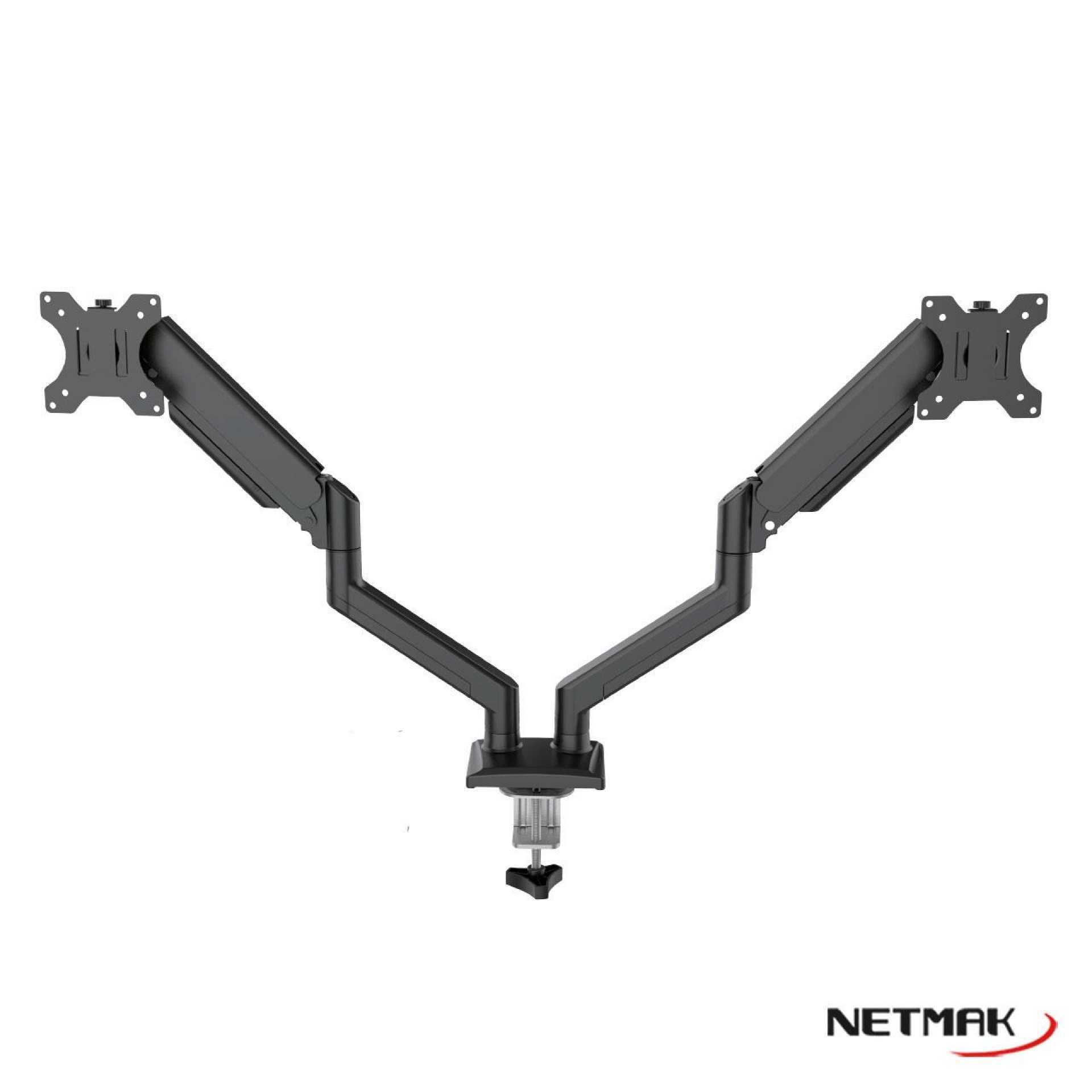 SOPORTE TV NETMAK MOVIL ST33 10-30  DOBLE BRAZO RESORTE