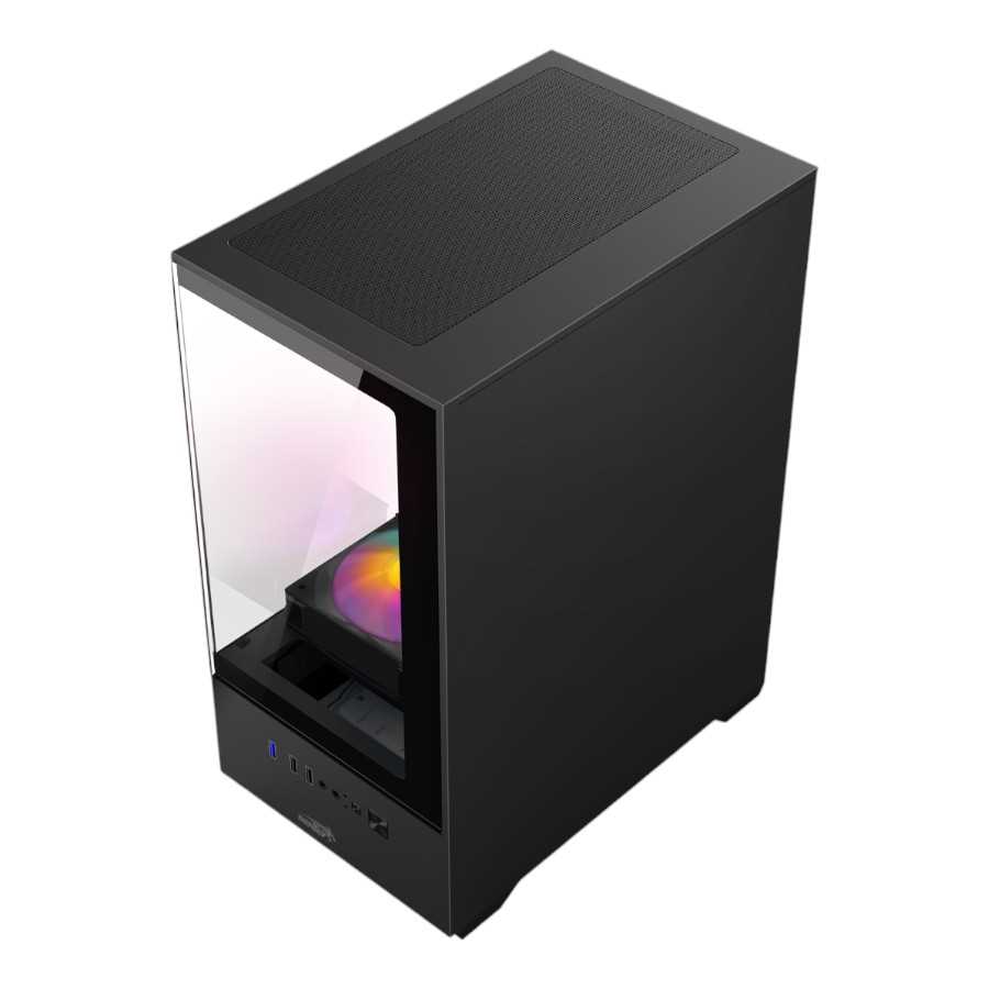 GABINETE SENTEY H11 6110-SF 5 FAN FRGB BLACK