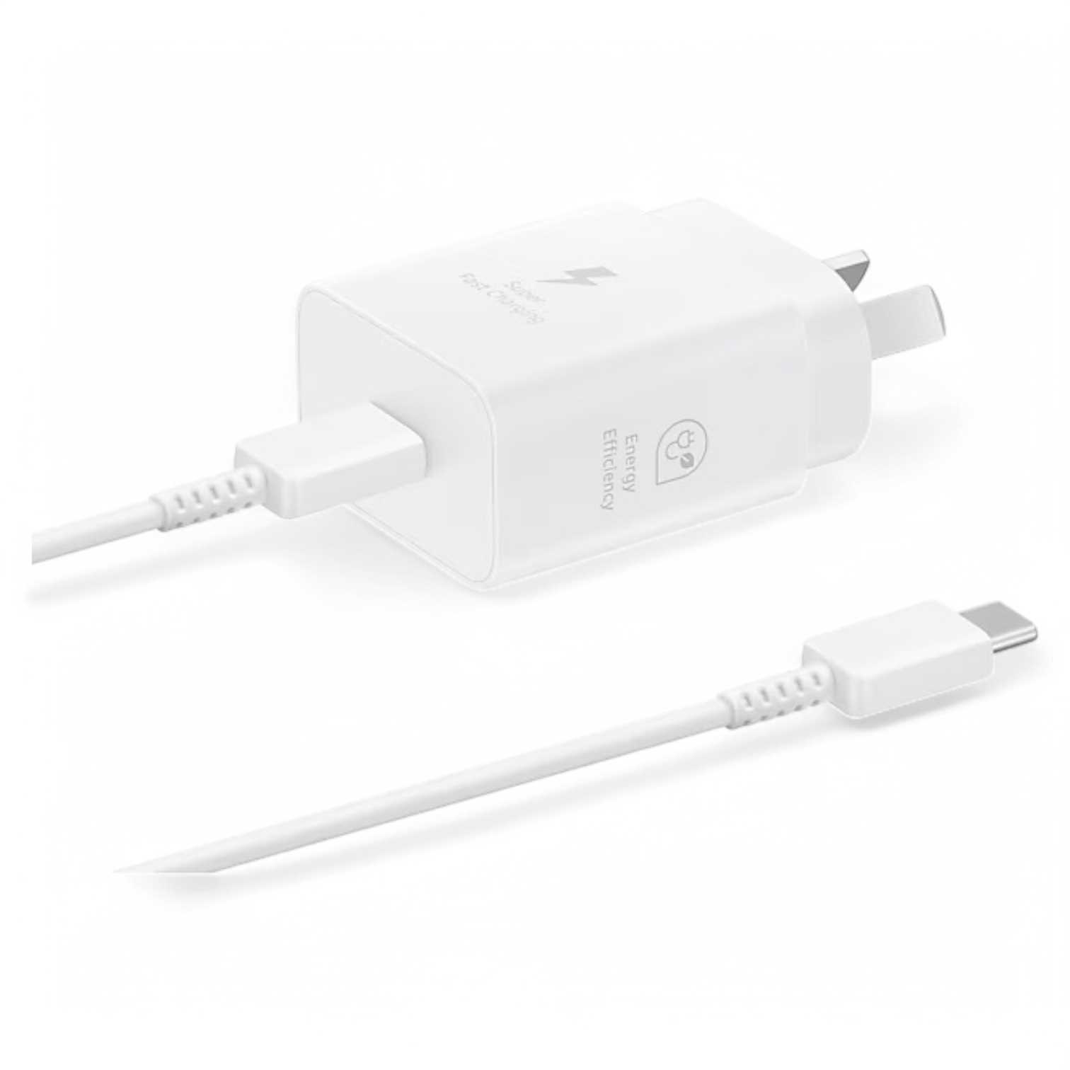 CARGADOR 220V TIPO C SAMSUNG 25W + CABLE EP-T2510XWSGAR BLANCO