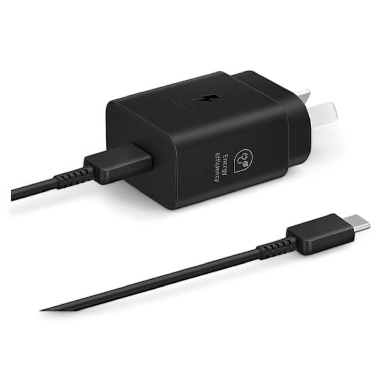 CARGADOR 220V TIPO C SAMSUNG 25W + CABLE EP-T2510XBSGAR NEGRO