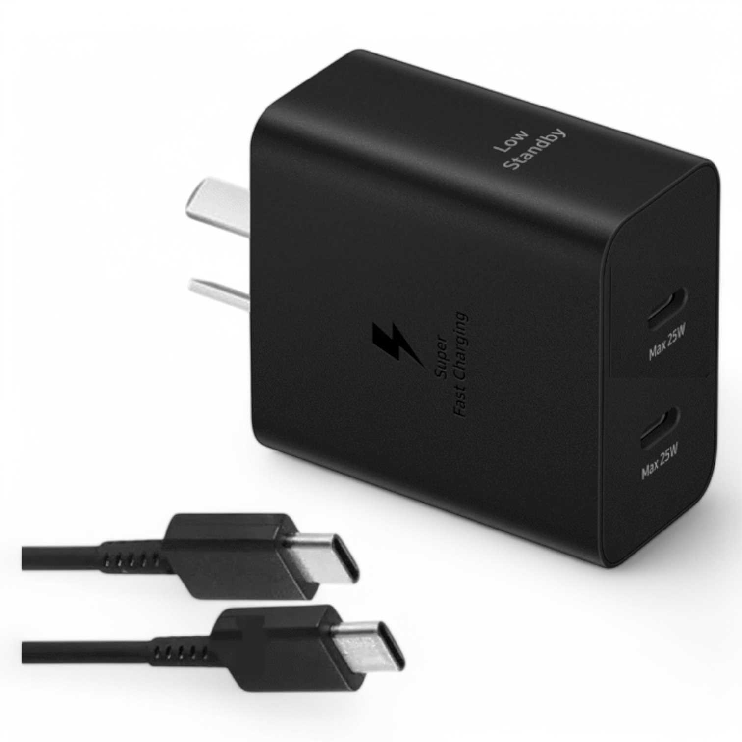 CARGADOR 220V TIPO C SAMSUNG 50W + CABLE (EP-T5020XBSGAR)