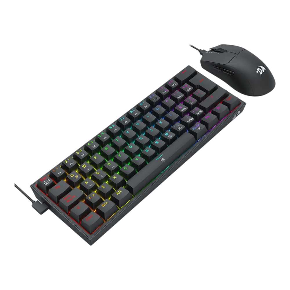 COMBO REDRAGON S143 2 EN 1(TECLADO K617RGB SP Y MOUSE M724)