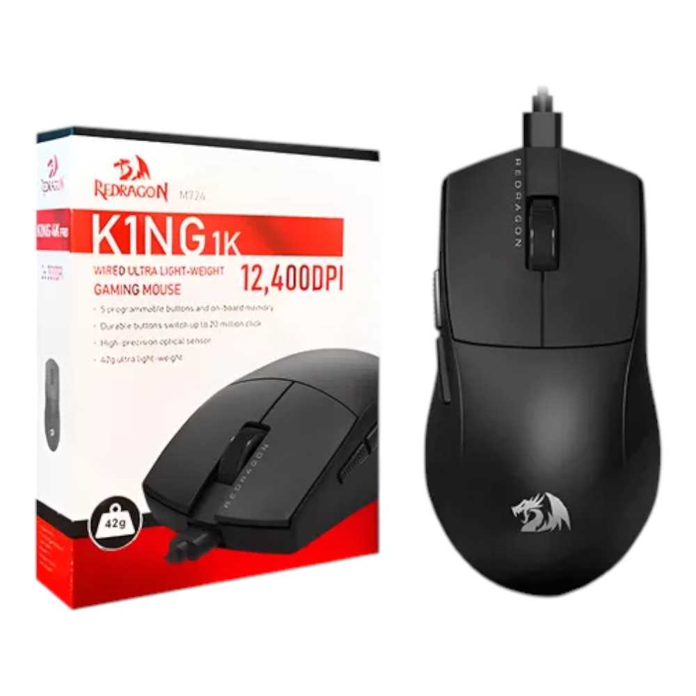 MOUSE REDRAGON KING M724 BLACK