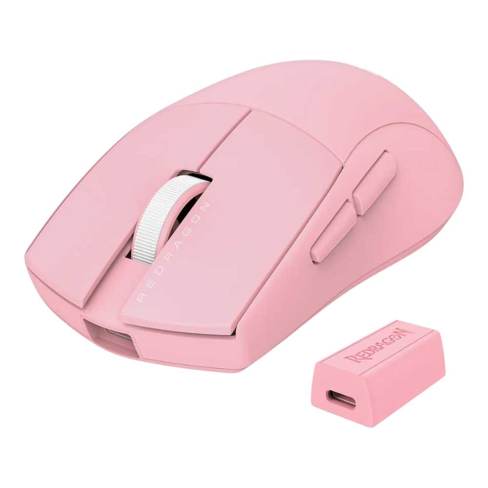 MOUSE REDRAGON KING PRO WIRELESS M916P-1K PINK