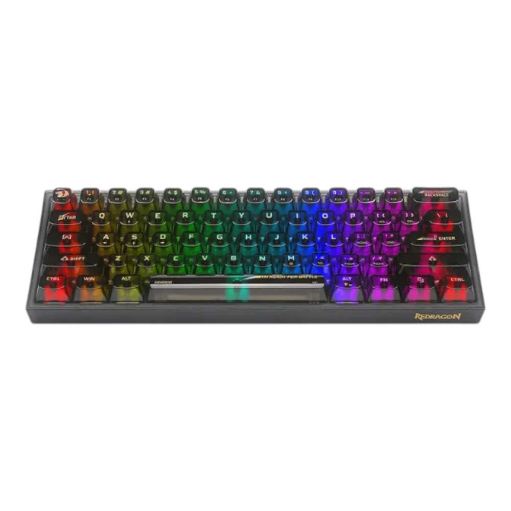 TECLADO REDRAGON K617CT-RGB 60% FIZZ BLACK