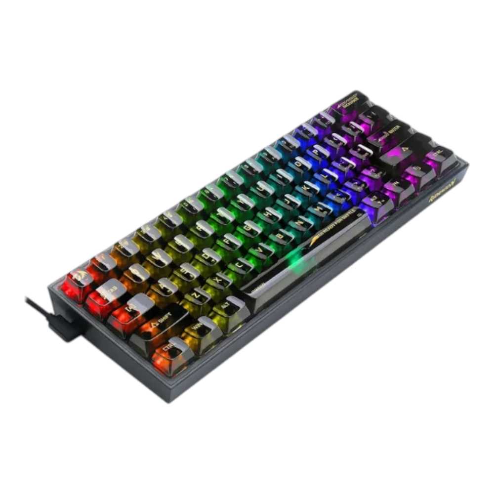 TECLADO REDRAGON K617CT-RGB 60% FIZZ BLACK