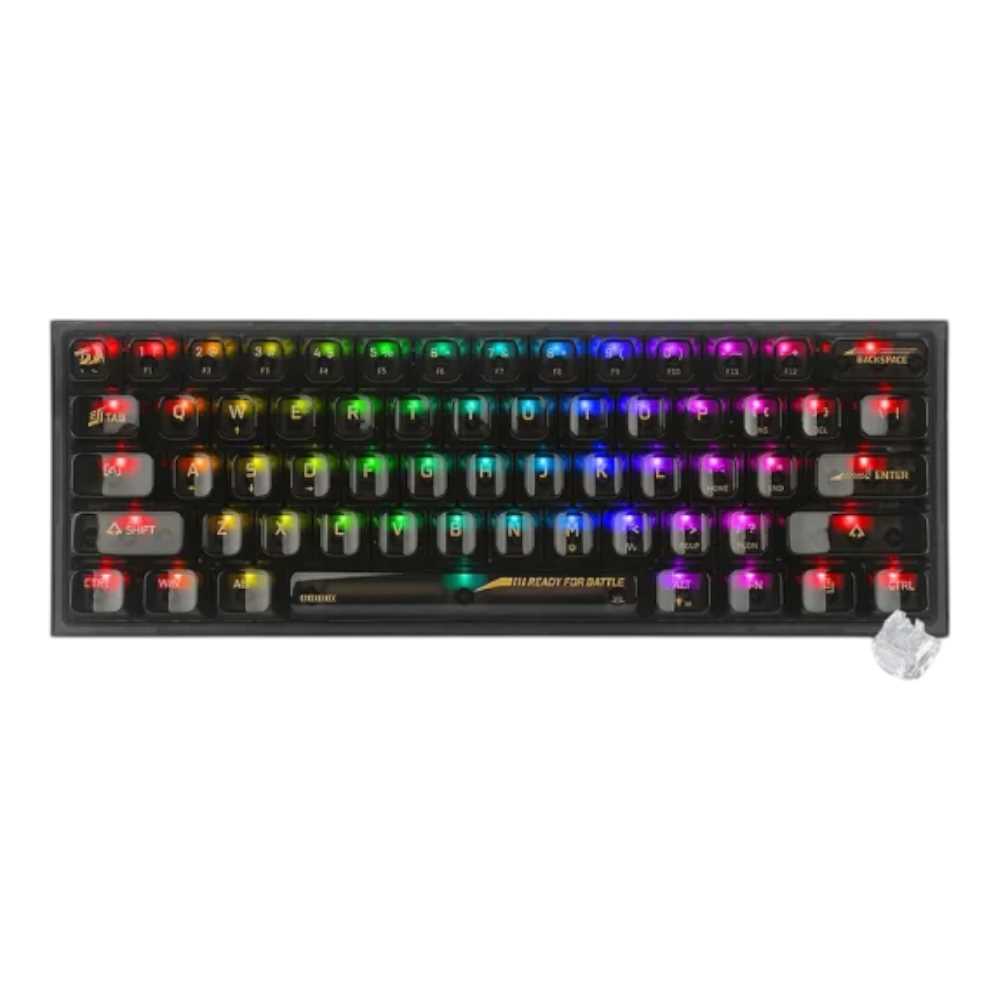 TECLADO REDRAGON K617CT-RGB 60% FIZZ BLACK