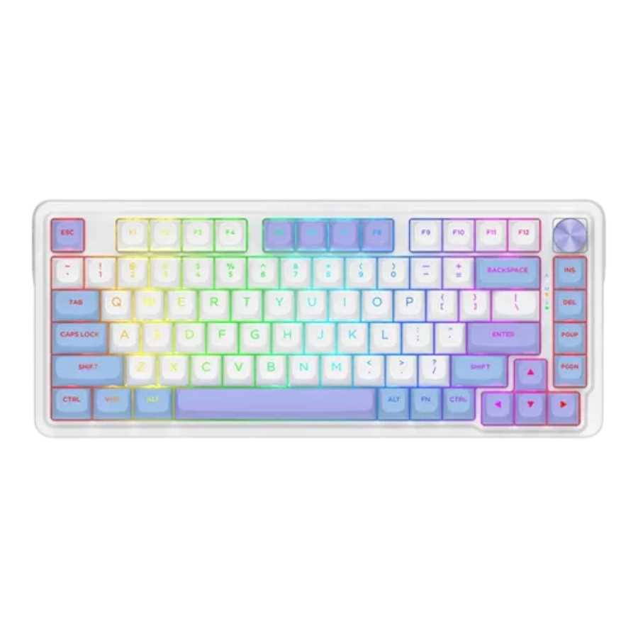 TECLADO REDRAGON UCAL MAX K673WBP-RGB-M (WHITE, BLUE, PURPLE)