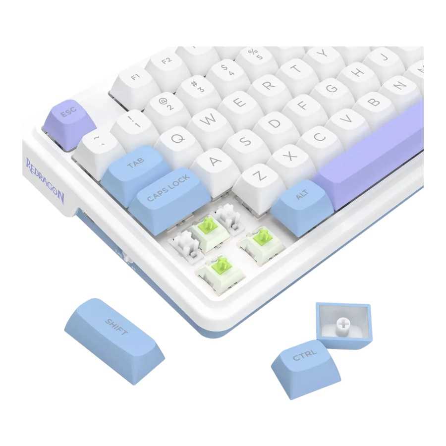 TECLADO REDRAGON UCAL MAX K673WBP-RGB-M (WHITE, BLUE, PURPLE)