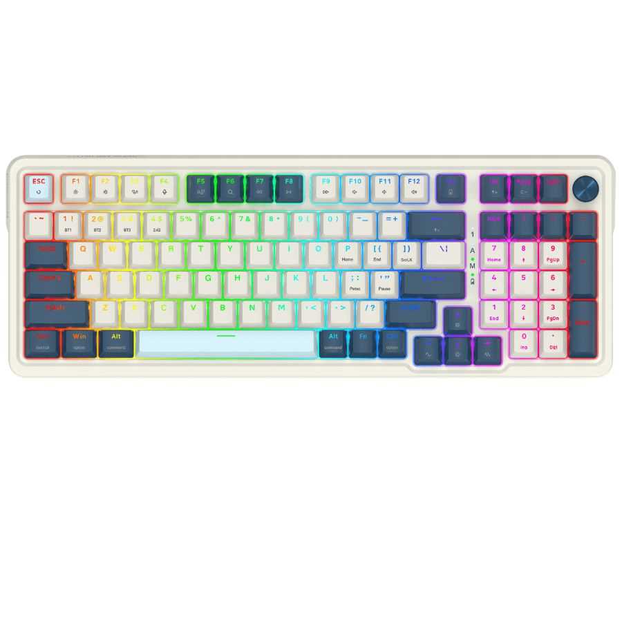 TECLADO REDRAGON EISA K686WB-RGB PRO WHITE/BLUE