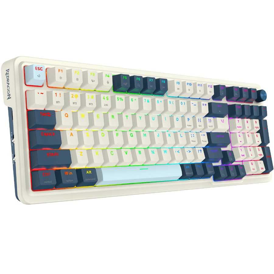 TECLADO REDRAGON EISA K686WB-RGB PRO WHITE/BLUE