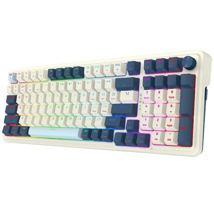 TECLADO REDRAGON EISA K686WB-RGB PRO WHITE/BLUE