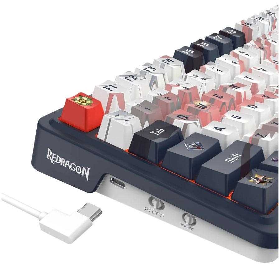 TECLADO REDRAGON EISA K686AK-RGB PRO EN ANIME (BLACK, WHITE)