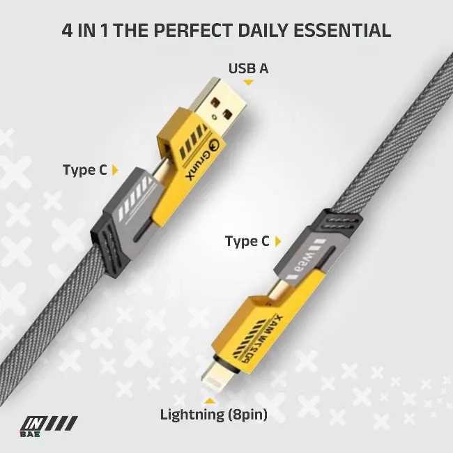 CABLE USB A TIPO C NOVATIC 60W (4 EN 1)