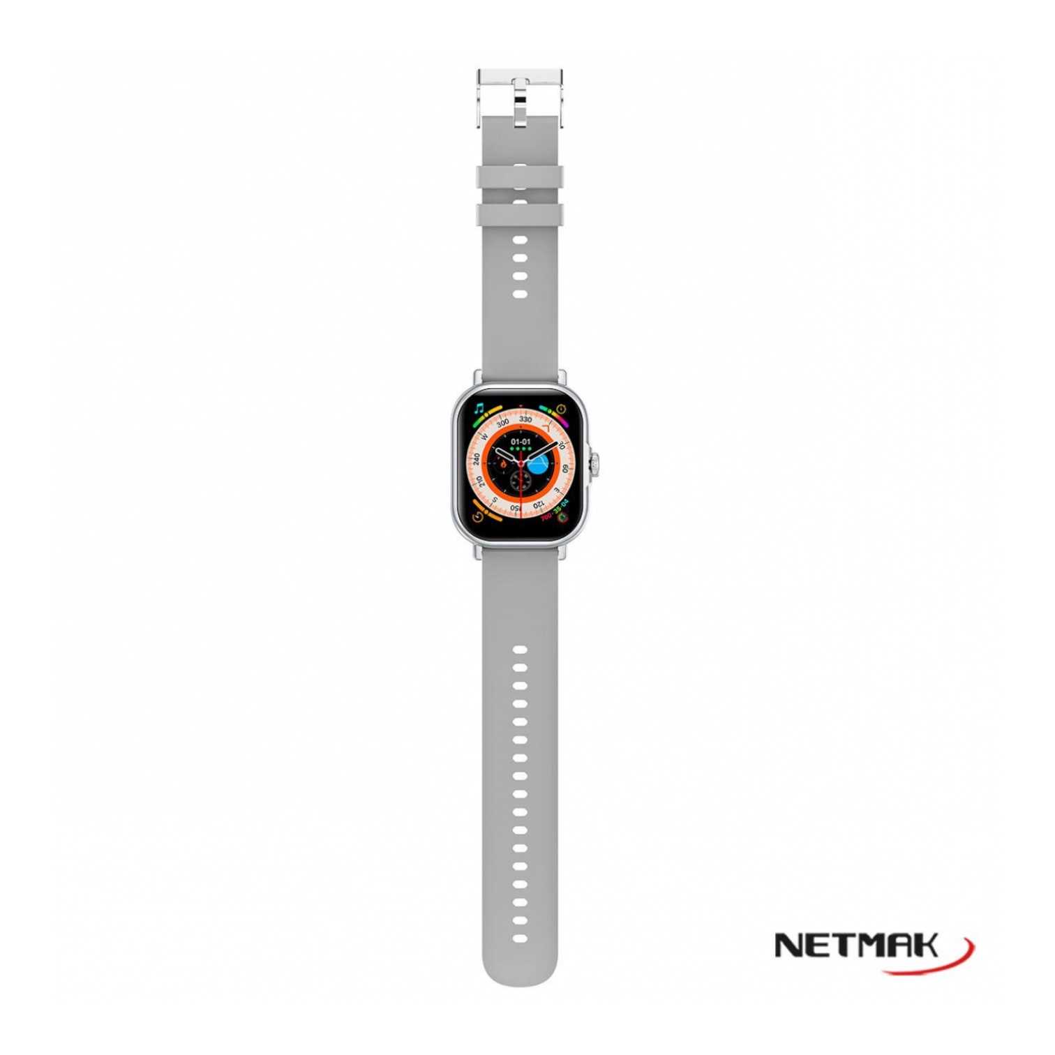 RELOJ SMARTWATCH NETMAK NM-ACTION GRIS