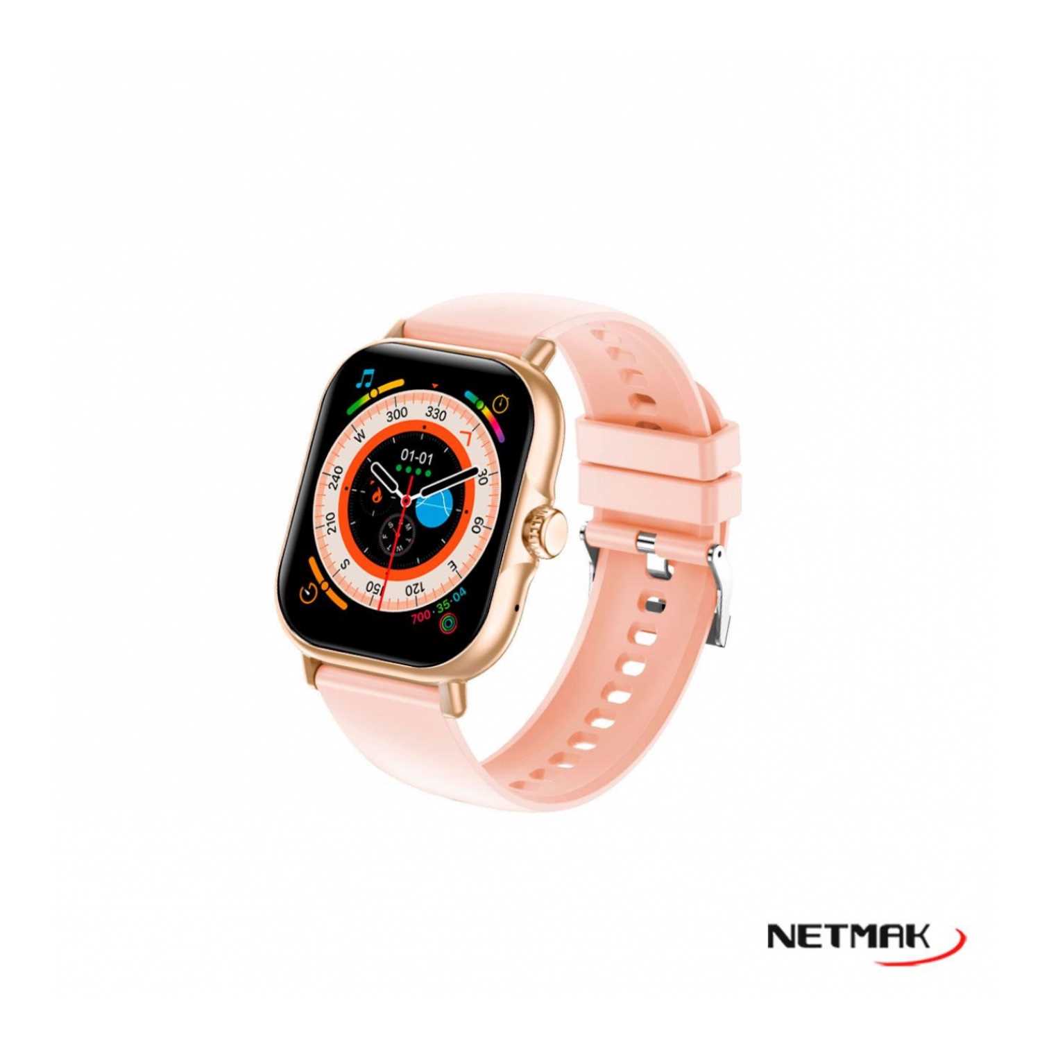 RELOJ SMARTWATCH NETMAK NM-ACTION ROSA
