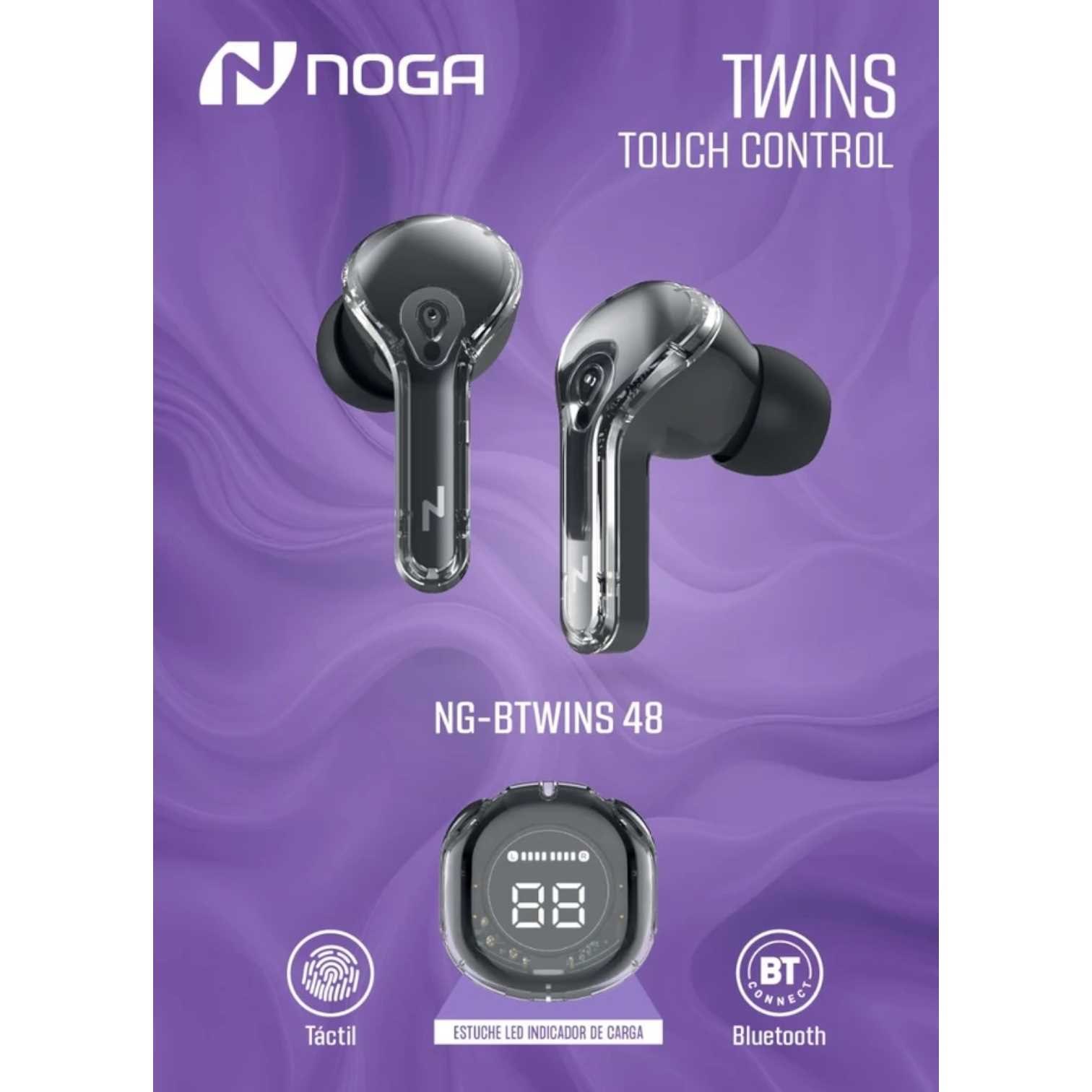 AURICULAR BT NOGANET BTWINS 48 NEGRO