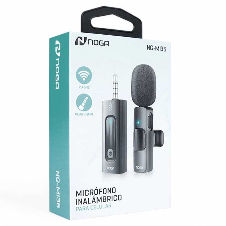 MICROFONO CORBATERO INALAMBRICO JACK 3.5 NOGANET NG-MI35