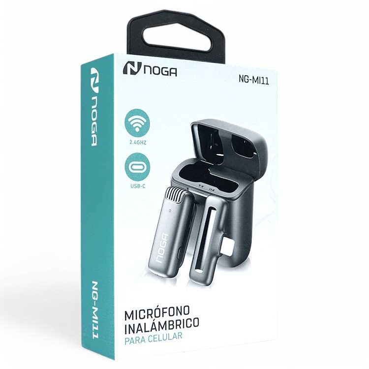 MICROFONO CORBATERO INALAMBRICO TIPO C NOGANET NG-MI11