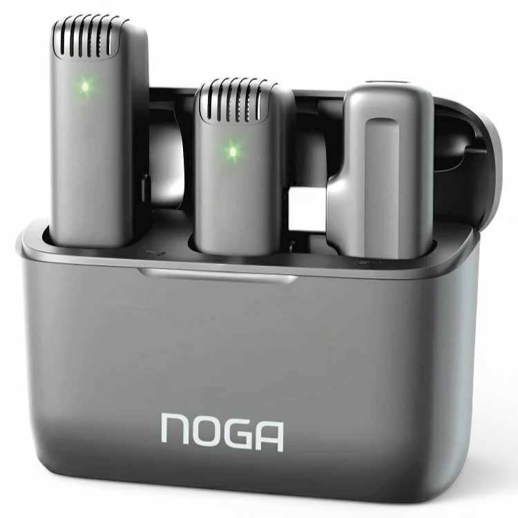 MICROFONO CORBATERO INALAMBRICO TIPO C NOGANET NG-MI11S DOBLE