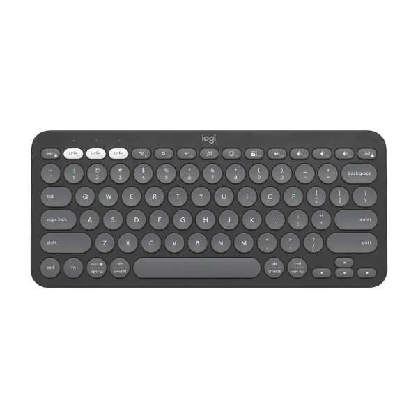 TECLADO LOGITECH BLUETOOTH K380S PEBBLE GRAPHITE