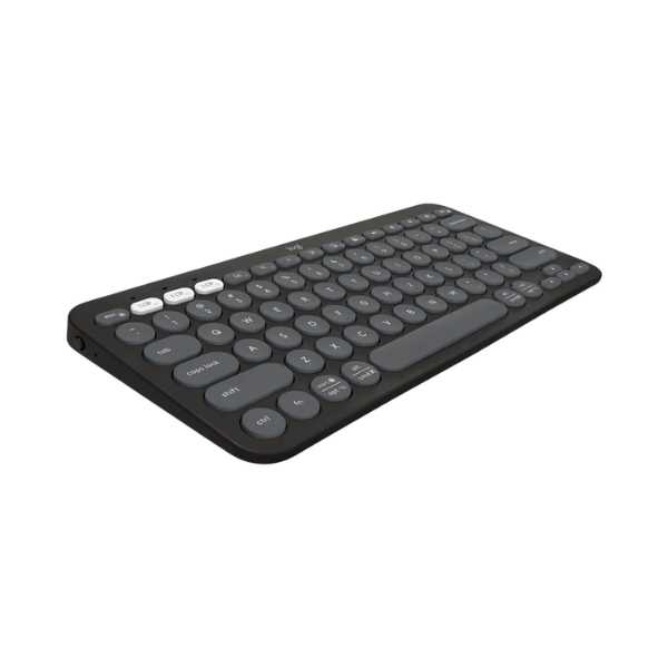 TECLADO LOGITECH BLUETOOTH K380S PEBBLE GRAPHITE