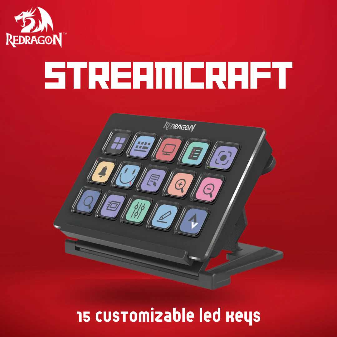STREAM DECK REDRAGON STREAMCRAFT SS-550