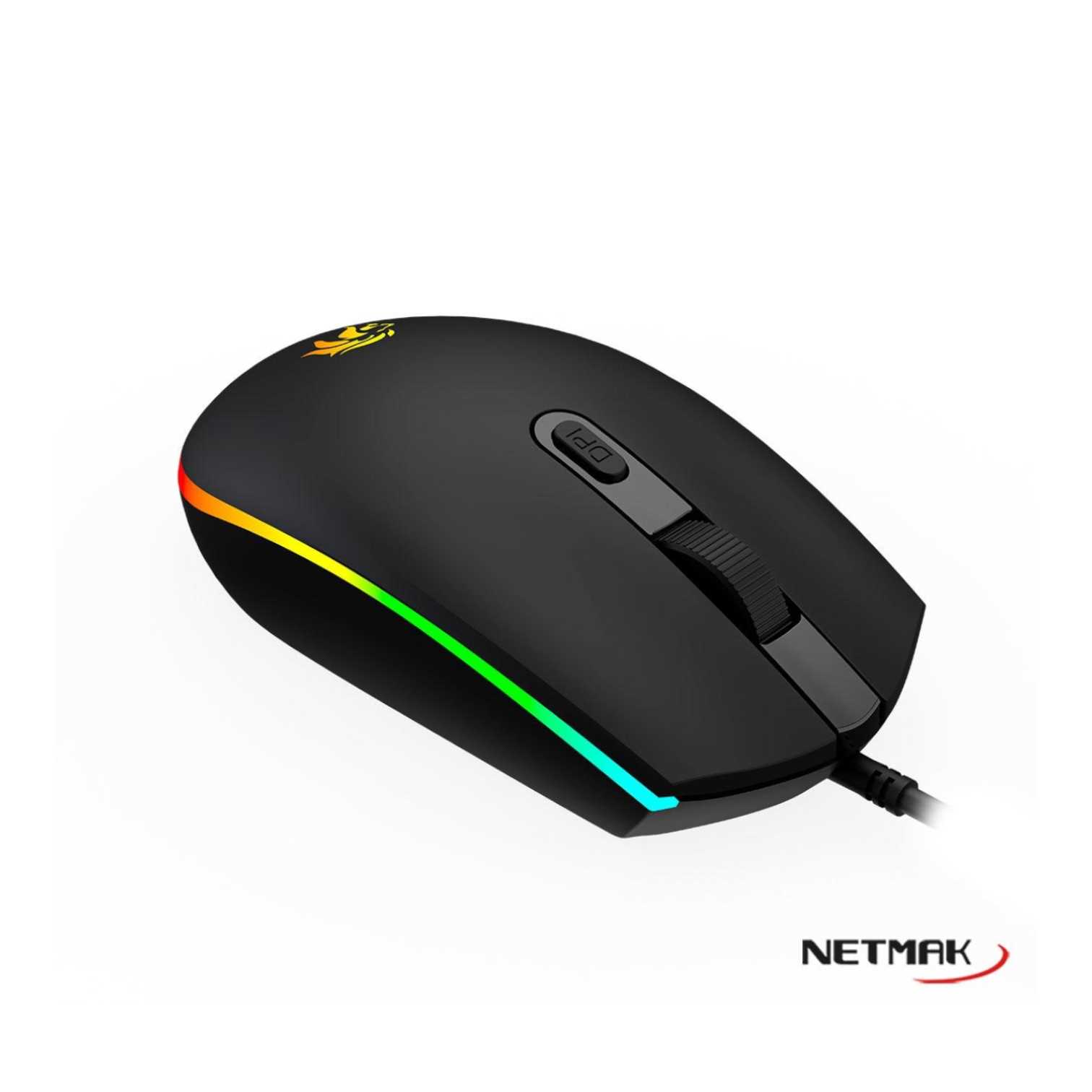MOUSE NETMAK GAMER NM-GM51 4D RGB