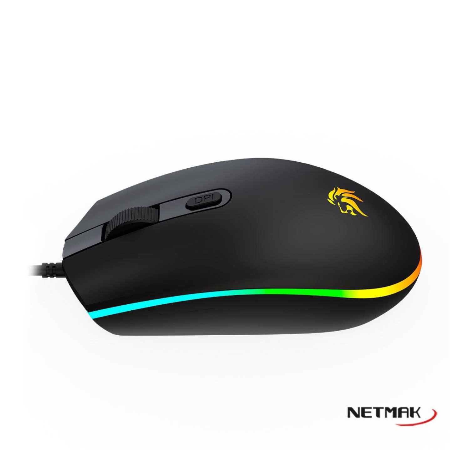 MOUSE NETMAK GAMER NM-GM51 4D RGB