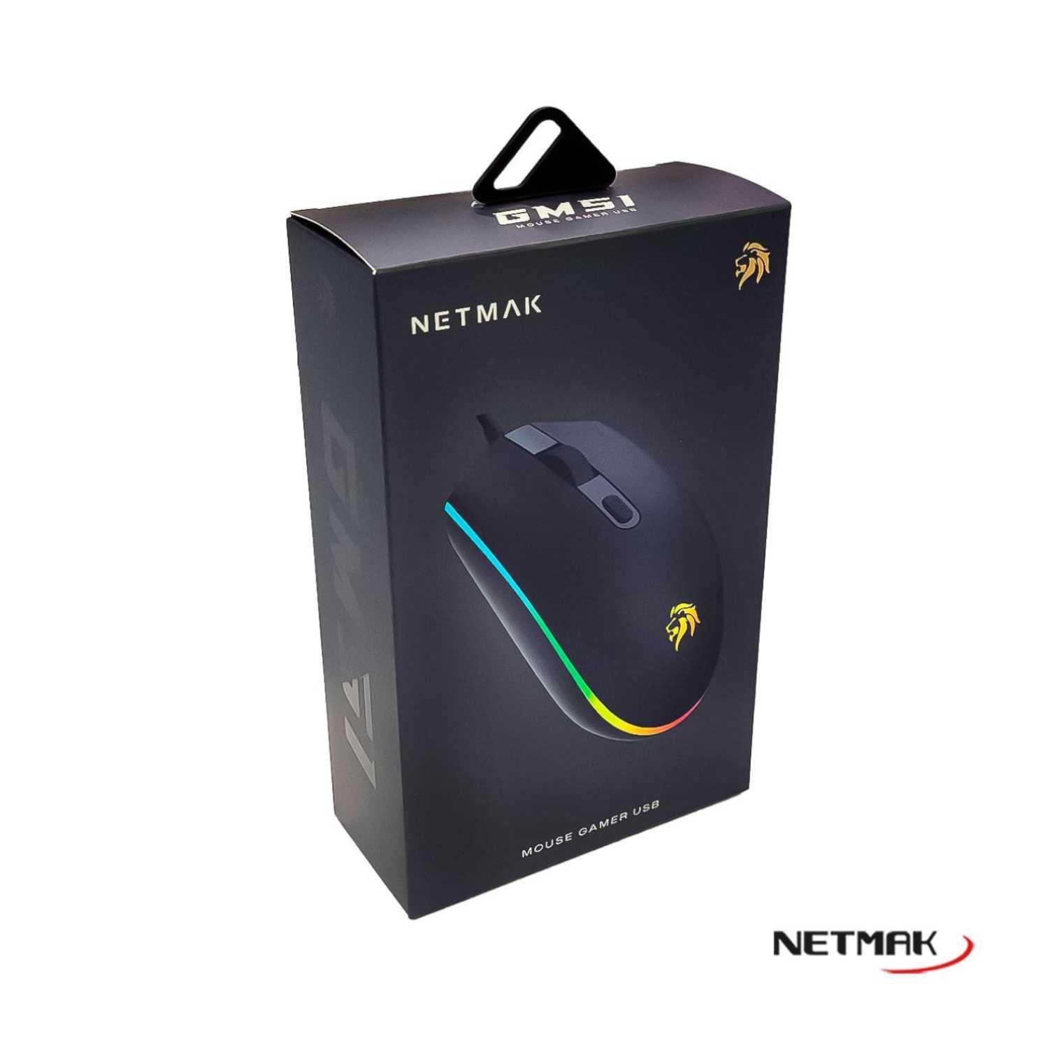 MOUSE NETMAK GAMER NM-GM51 4D RGB
