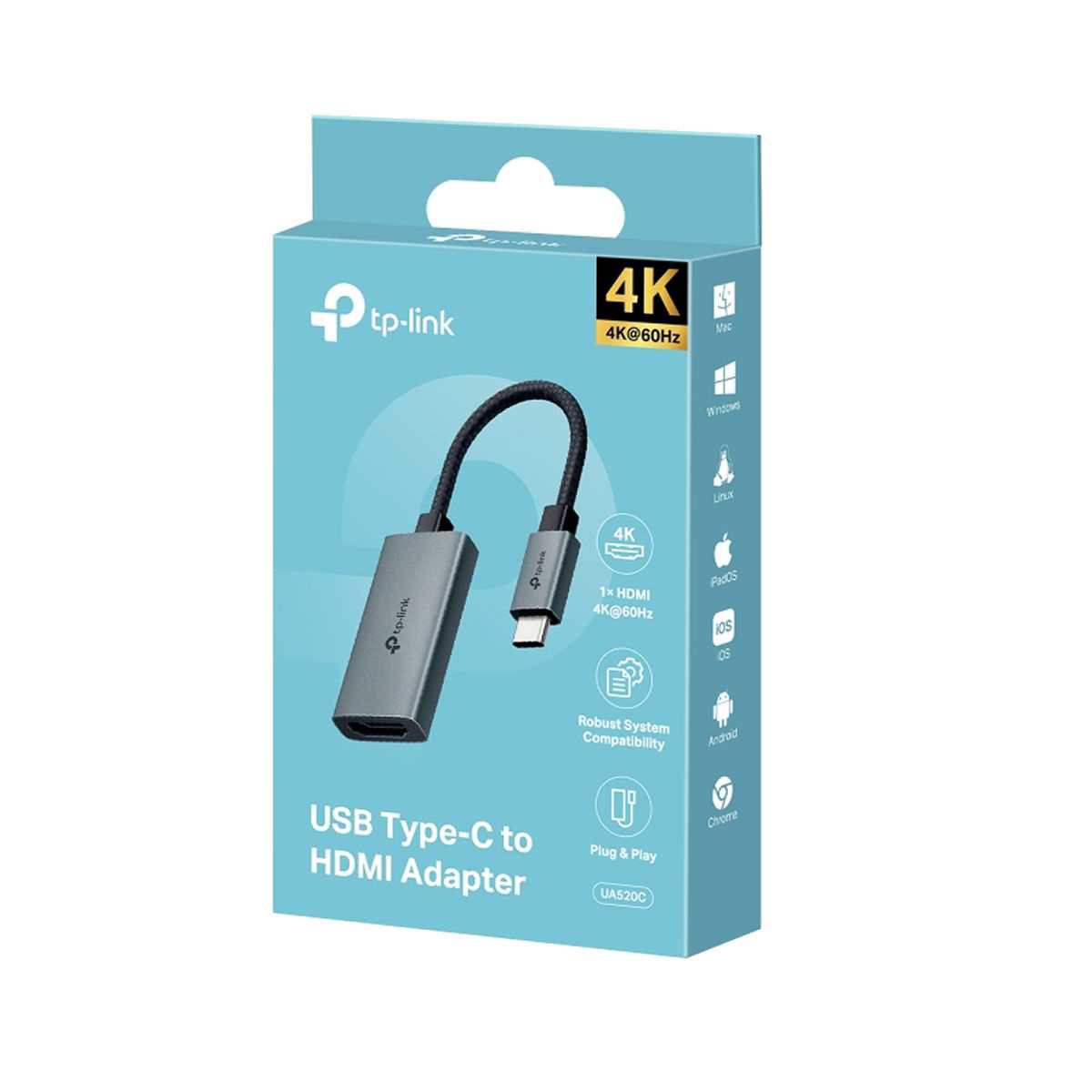 ADAPTADOR USB TIPO C A HDMI HEMBRA UA520C 4K 60HZ TP-LINK