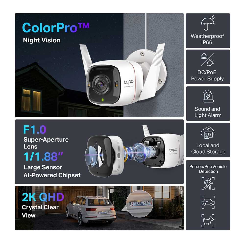 CAMARA IP WIFI TP-LINK TAPO C325WB 2K QHD 360 EXTERIOR