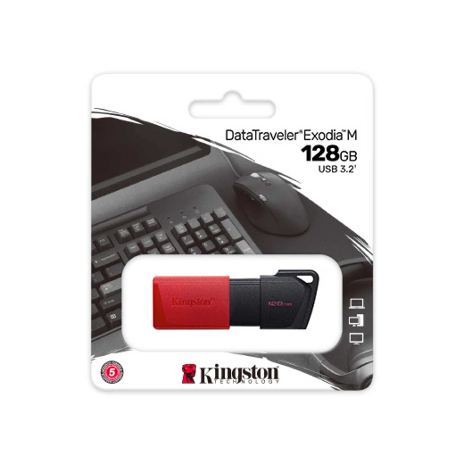 PENDRIVE 128GB 3.2 KINGSTON EXODIA M GEN 1