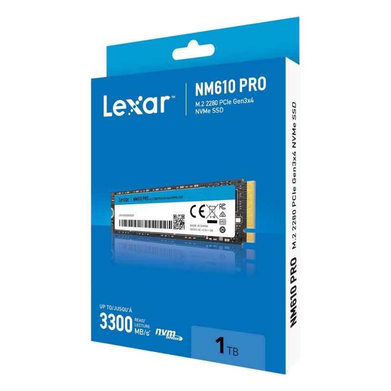 DISCO SOLIDO M.2 NVME GEN3 1TB LEXAR NM610 PRO