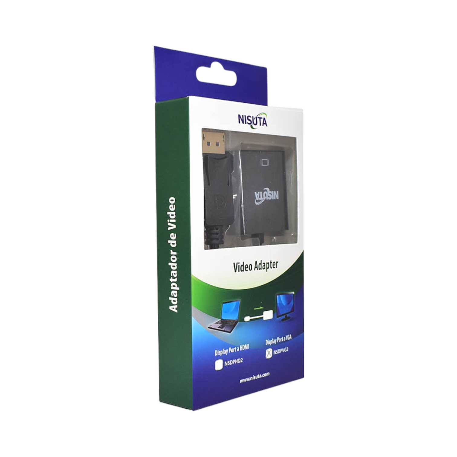 CONVERSOR DE DISPLAYPORT A VGA HEMBRA NISUTA NSDPVG2