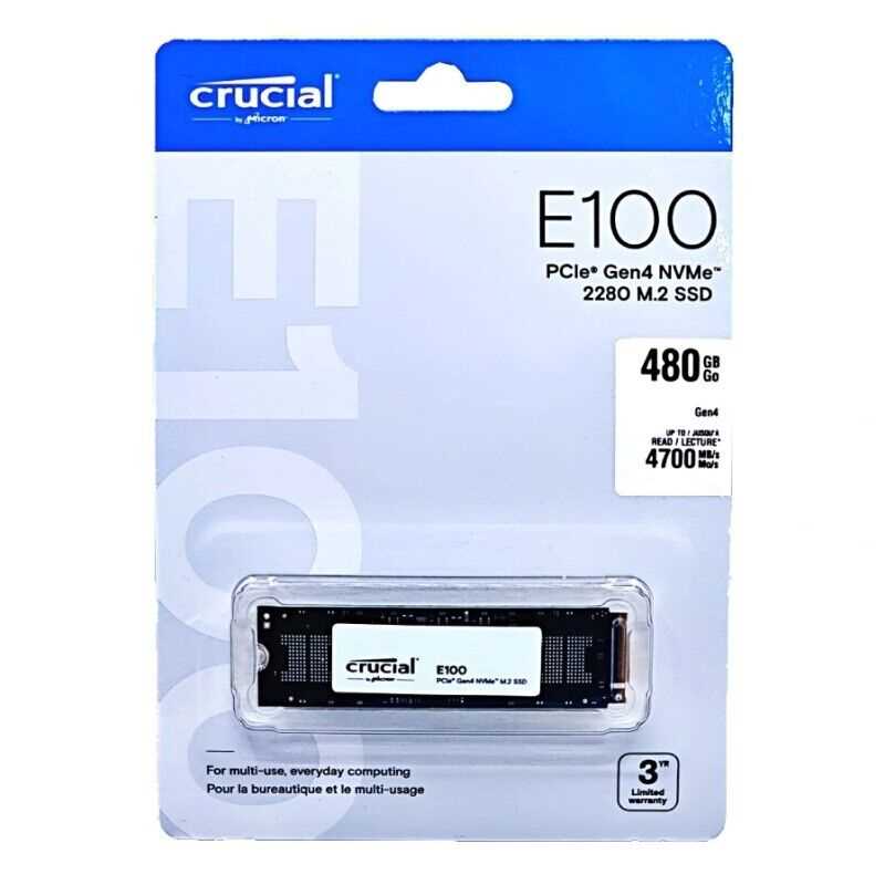 DISCO SOLIDO M.2 NVME GEN4 480GB CRUCIAL