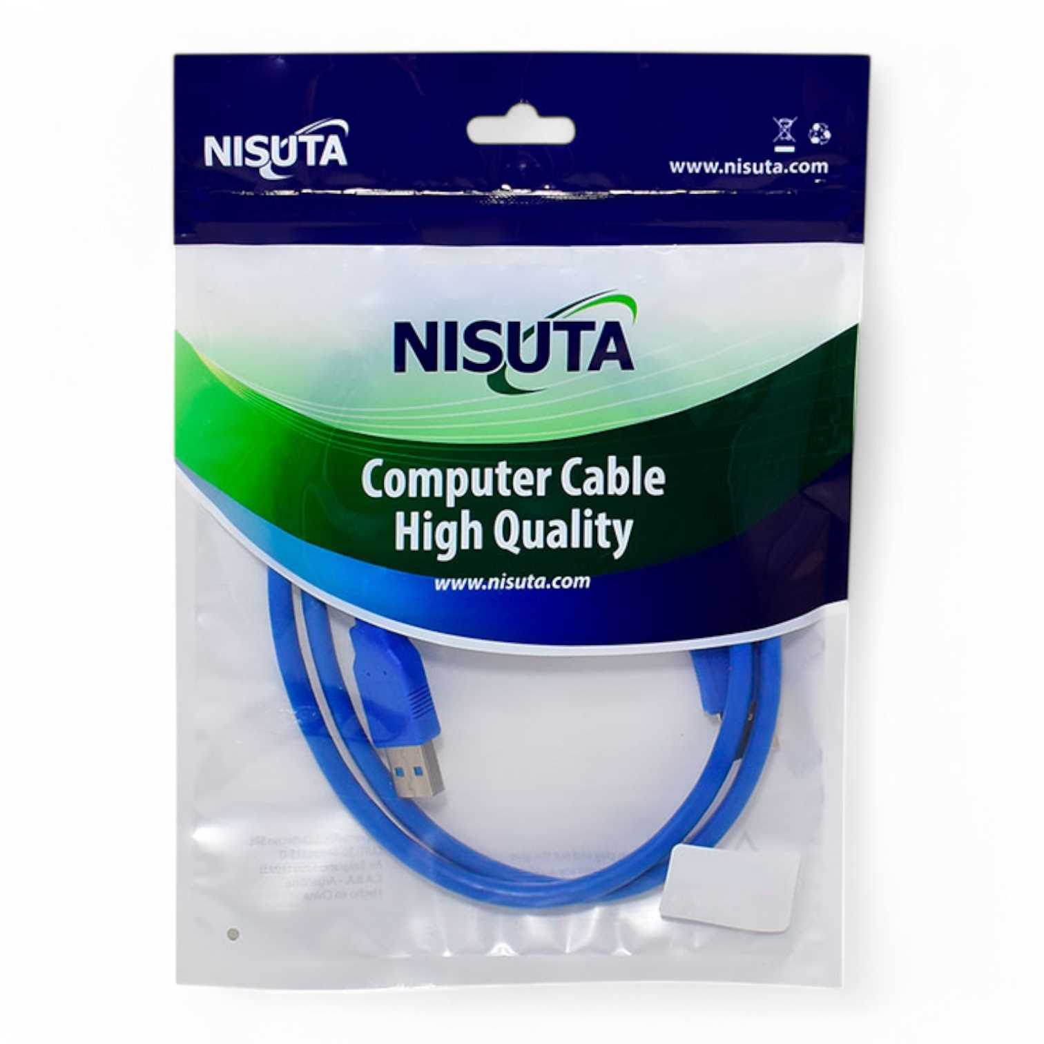 CABLE USB AM/AM 3.0 NISUTA 3M (MACHO-MACHO) NSCUSBA33