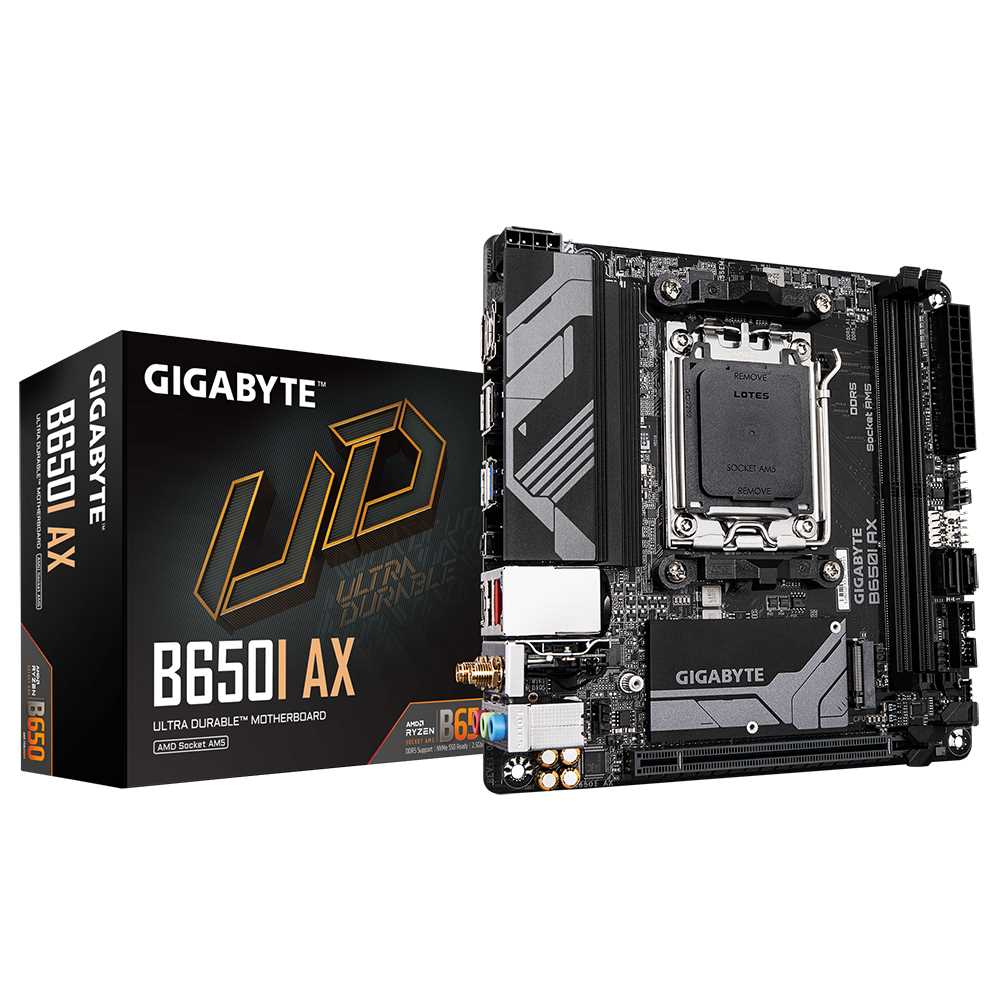PLACA MADRE GIGABYTE B650I AX 1.0 WIFI AM5 DDR5