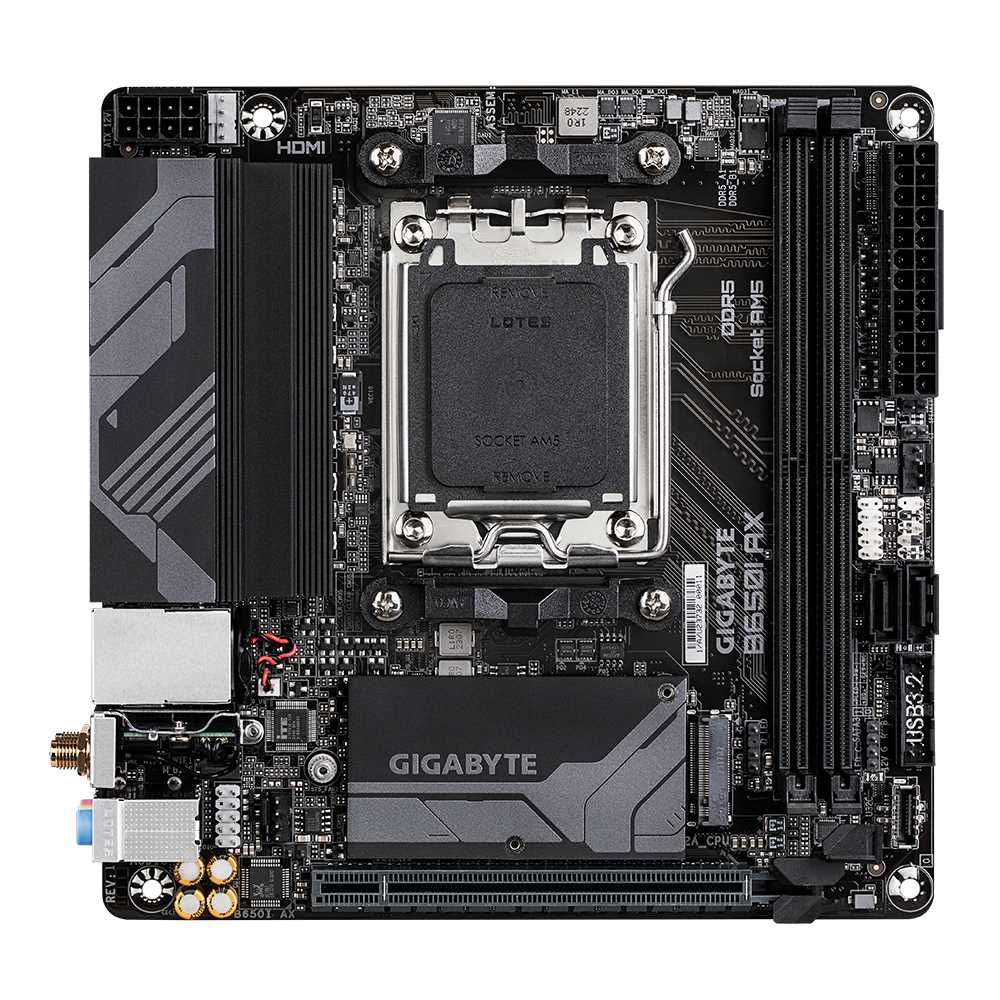 PLACA MADRE GIGABYTE B650I AX 1.0 WIFI AM5 DDR5