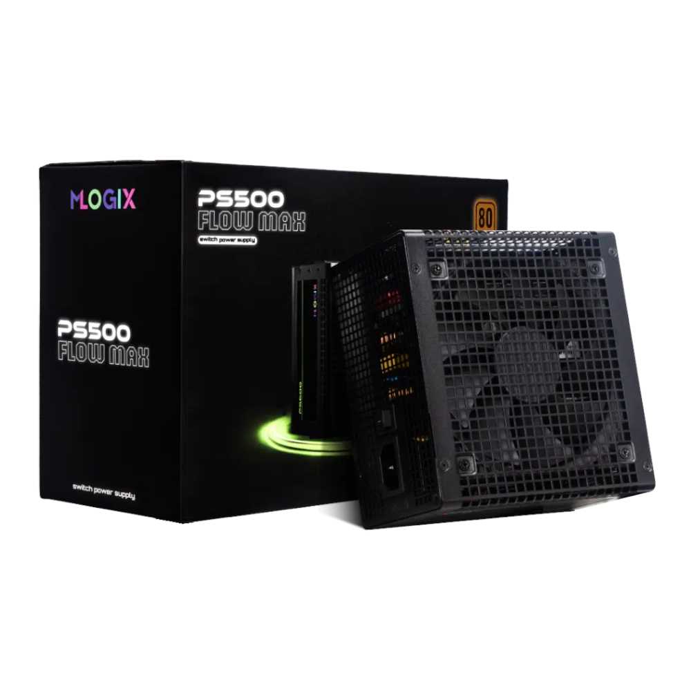 FUENTE PC 500W M-LOGIX FLOW MAX 80+ BRONCE PS500