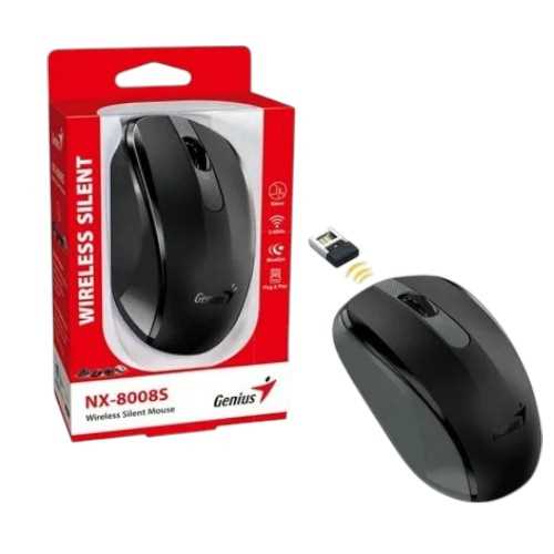 MOUSE GENIUS INALAMBRICO NX-8008S NEGRO