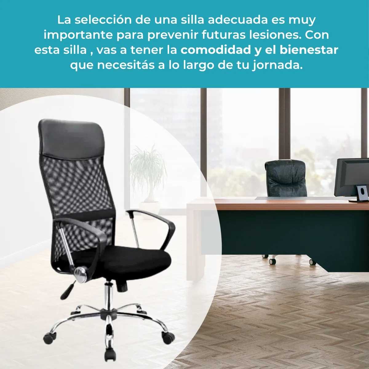 SILLA OFICINA GLOBAL TF102 REJILLA BLANCO