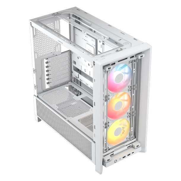 GABINETE CORSAIR FRAME 4000D 3XFAN ARGB MID-TOWER WHITE