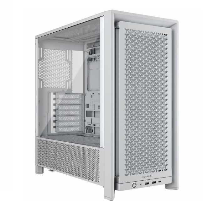 GABINETE CORSAIR FRAME 4000D 3XFAN ARGB MID-TOWER WHITE